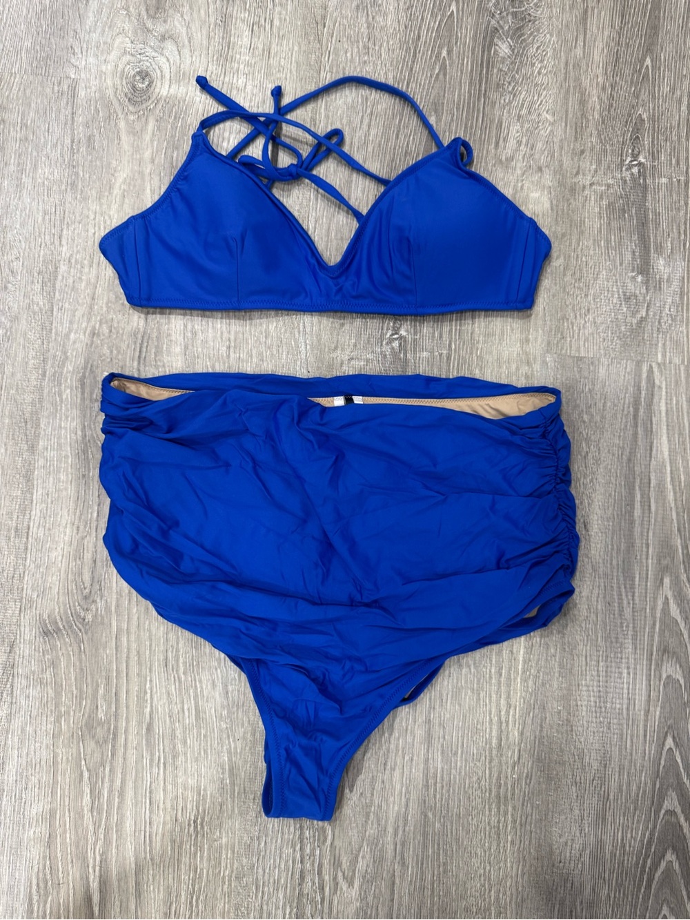 J. Crew Royal Blue Two-Piece Bikini Set